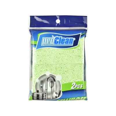 Gambar Proclean Sponge Pembersih Cellulose Set 2 pcs - Hijau