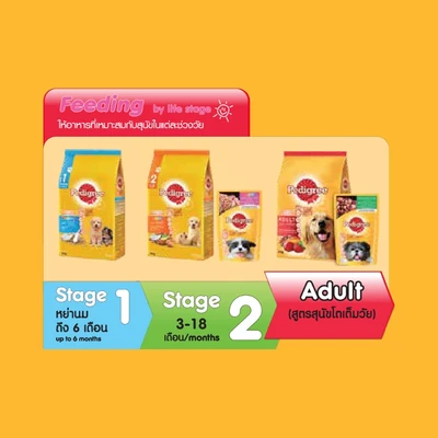 Gambar Pedigree Makanan Anjing Kering Adult Chicken & Vegetables 3 kg