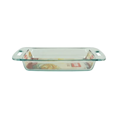 Gambar Pyrex Easy Grab Loyang Kaca Oblong 2.8 Liter Transparan