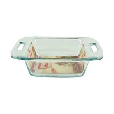 Gambar Pyrex Easy Grab Loyang Kaca Oblong 1.9 Liter Transparan