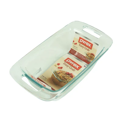 Gambar Pyrex Loyang Kaca Easy Grab Loaf 1.4 Liter Transparan