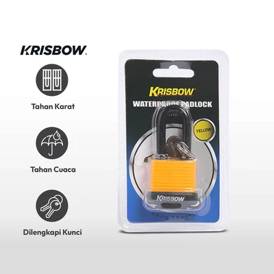 Gambar Krisbow 30 mm Gembok Tahan Air - Kuning
