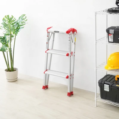Gambar Fixsteps Tangga Lipat Aluminium 3 Step - Merah