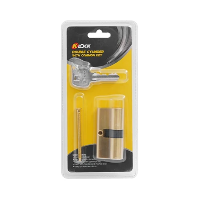Gambar K-Lock Silinder Kunci Pintu Kuningan 6 cm - Gold