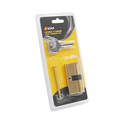 Gambar K-Lock Silinder Kunci Pintu Kuningan 6 cm - Gold