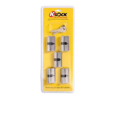Gambar K-Lock Silinder Kunci Pintu Dengan Master Kunci 6 cm 5 Pcs