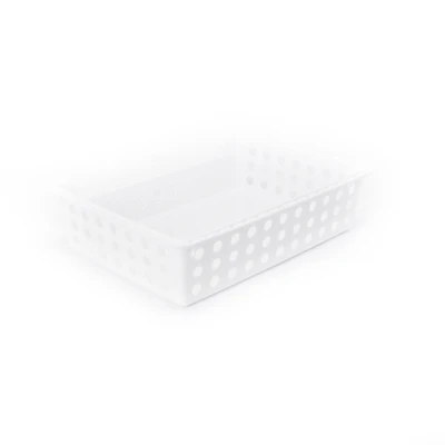 Gambar Keyway Keranjang Penyimpanan Serbaguna 32x23x8 cm - Putih