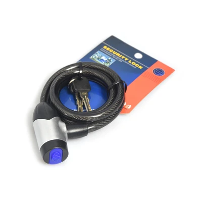 Gambar Tonyon Gembok Sepeda Spiral E-Keys - Hitam