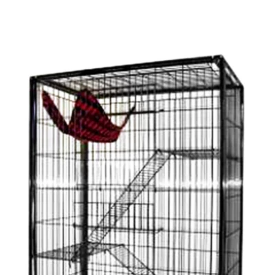 Gambar Paws N Tail Kandang Kucing Dengan Hammock 94x58x142 cm - Hitam