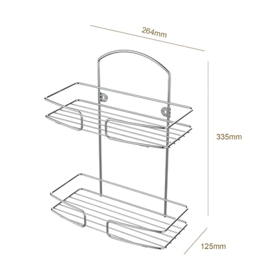 Gambar Stora Rak Dinding Kamar Mandi WK120317 - Silver