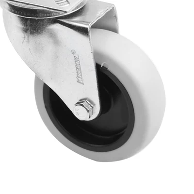 Gambar Krisbow Roda Caster Thermoplastic Swivel 7.5 cm - Abu-Abu