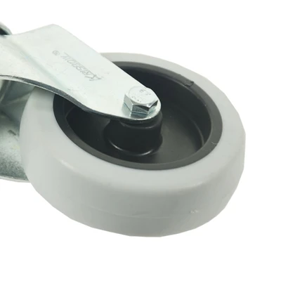 Gambar Krisbow Roda Caster Threadstem Swivel 7.5 cm - Abu Abu