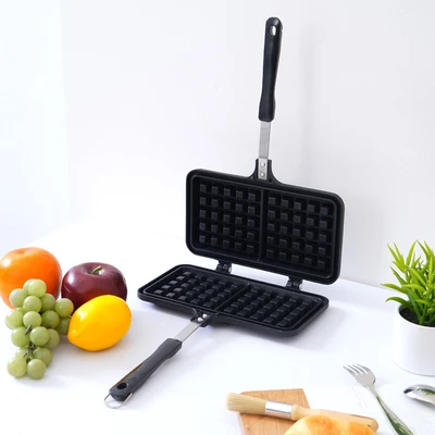 Gambar Krischef Panci Cetakan Waffle - Hitam