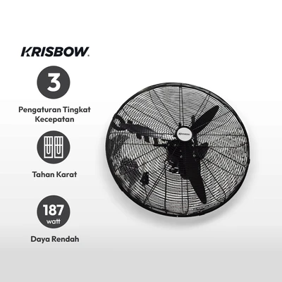 Gambar Krisbow 26 Inci Kipas Angin Dinding Industrial Df650-tw