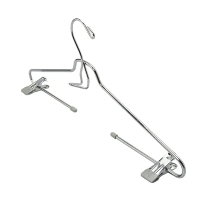 Gambar Stora Hanger Baju Metal Dengan Clips MT111001 - Abu-Abu Chrome