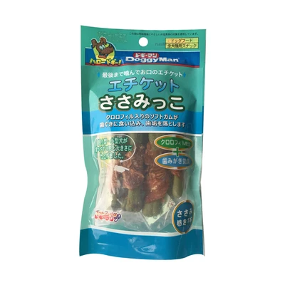 Gambar Doggyman Camilan Anjing Green Dental Dengan Chicken Fillet 60 gr