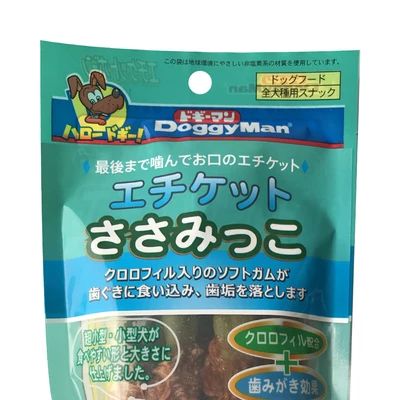 Gambar Doggyman Camilan Anjing Green Dental Dengan Chicken Fillet 60 gr