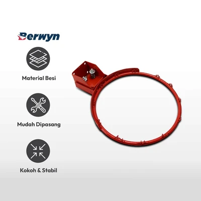 Gambar Berwyn Ring Bola Basket -  Oranye