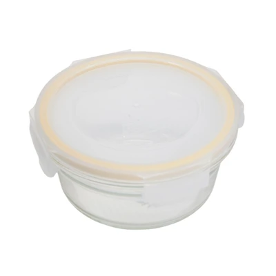 Gambar Glasslock Wadah Makanan Ring Taper Round 450 ml Transparan Random