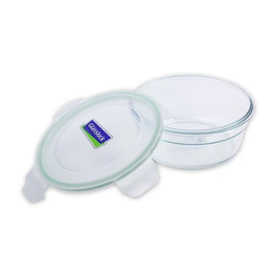 Gambar Glasslock Wadah Makanan Ring Taper Round 1.48 Liter Transparan Random