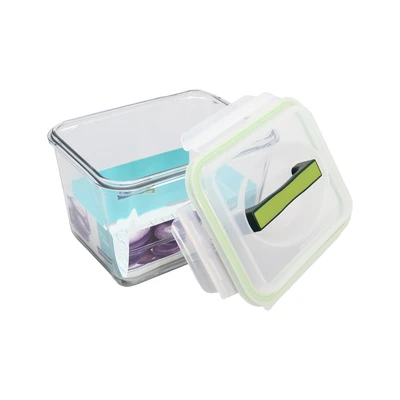 Gambar Glasslock Handy Wadah Makanan Rectangle 2.5 Liter Transparan Random