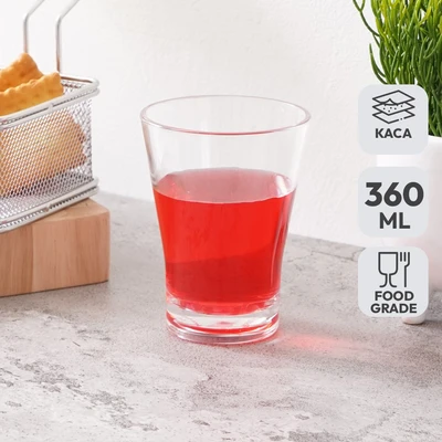 Gambar Kris Gelas Kaca 360 ml Transparan