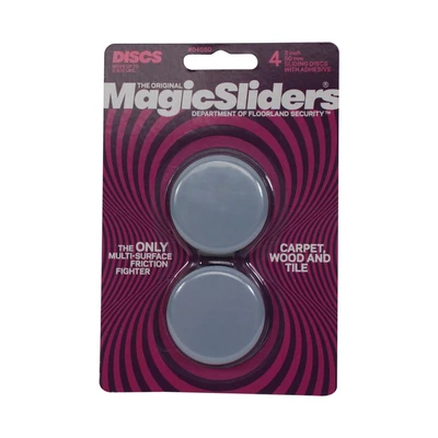 Gambar Magic Sliders 5 cm Alas Kaki Furnitur Bulat Set 4 pcs - Abu-Abu