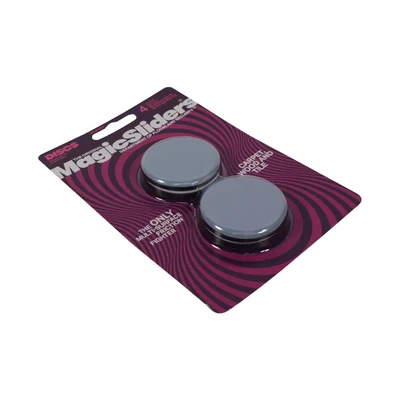 Gambar Magic Sliders 5 cm Alas Kaki Furnitur Bulat Set 4 pcs - Abu-Abu