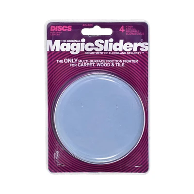 Gambar Magic Sliders 10 cm Alas Kaki Furnitur Bulat Set 4 pcs - Abu-Abu