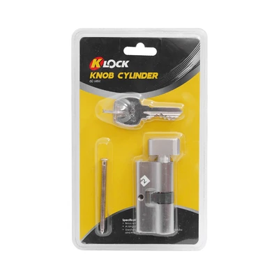 Gambar K-Lock Silinder Kunci Pintu 6 cm - Silver