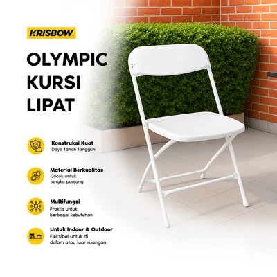Gambar Krisbow Olympic Kursi Lipat - Putih
