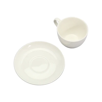 Gambar Delicia Cangkir Keramik Dengan Saucer 130 ml - Putih