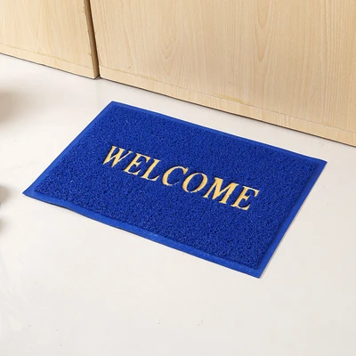 Gambar Krisbow Keset Pintu PVC Welcome 40x60 cm - Biru