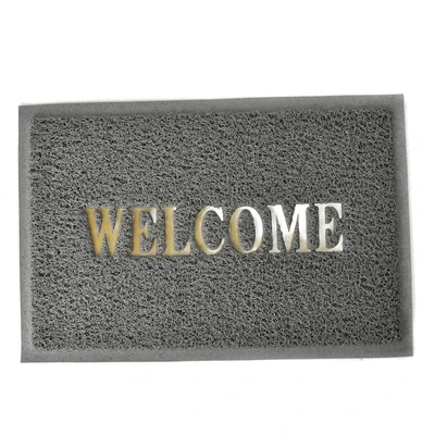 Gambar Krisbow Keset Pintu PVC Welcome 60x90 cm - Abu-abu