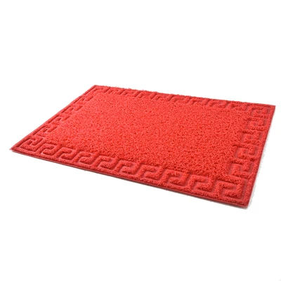 Gambar Krisbow Keset Pintu PVC Motif 40x60 cm - Merah