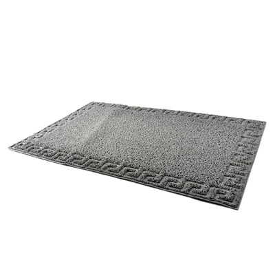 Gambar Krisbow Keset Pintu PVC Motif 60x90 cm - Abu-abu