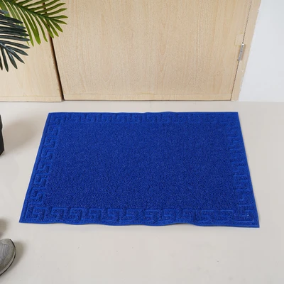 Gambar Krisbow Keset Pintu PVC Motif 60x90 cm - Biru