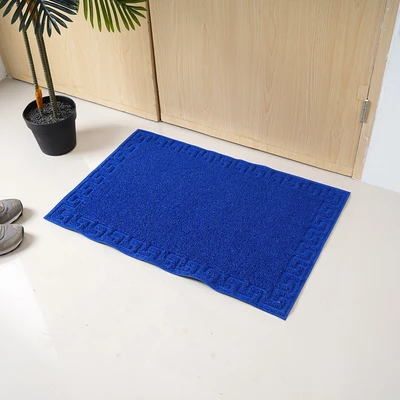 Gambar Krisbow Keset Pintu PVC Motif 60x90 cm - Biru