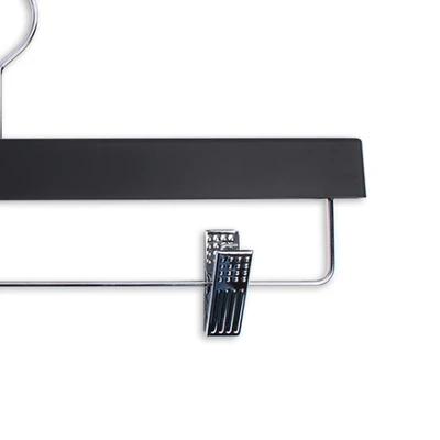 Gambar Stora Hanger Celana Stainless Steel Dengan Clip - Hitam