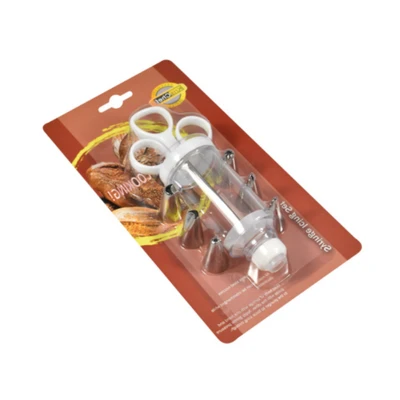 Gambar Krischef Set Icing Syringe C41 Transparan - Putih