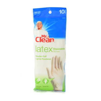 Gambar Mr.Clean Latex Sarung Tangan Disposable Set 10 pcs