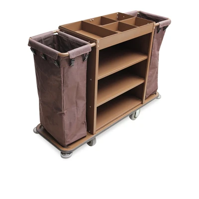 Gambar Krisbow Troli Housekeeping Hotel 142x13.5x50 cm - Cokelat