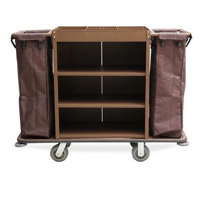 Gambar Krisbow Troli Housekeeping Hotel 142x13.5x50 cm - Cokelat