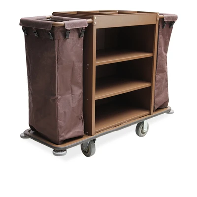 Gambar Krisbow Troli Housekeeping Hotel 142x13.5x50 cm - Cokelat