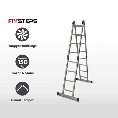 Gambar Fixsteps Tangga Lipat Aluminium Multifungsi 4x4 4.4 Mtr