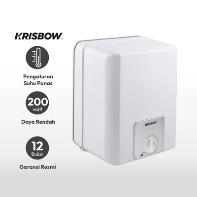 Gambar Krisbow Water Heater Listrik 200 Watt - Putih