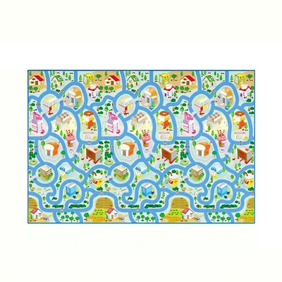 Gambar Forhom 200x120 Cm Karpet Playmat Happy Town