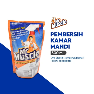 Gambar Mr. Muscle Refill Spray Pembersih Kamar Mandi 5in1 500 ml - Oranye