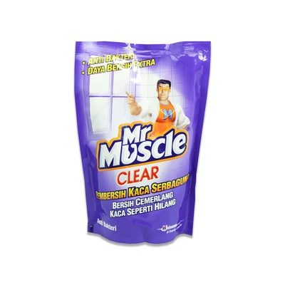 Gambar Mr. Muscle Clear Lavender Refill Pembersih Kaca Serbaguna Anti bakteri 440 ml