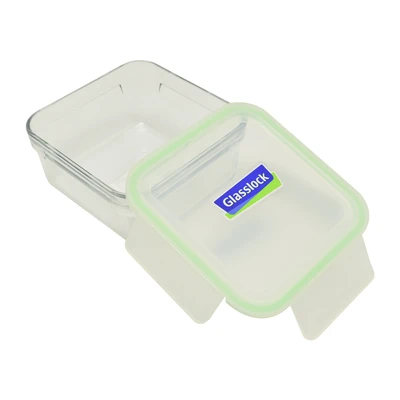 Gambar Glasslock Wadah Makanan Oven Smart Square 1.13 Liter Transparan Random